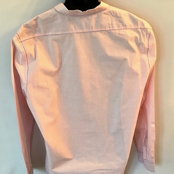 Joseph Abboud Shirt LS Red White Checks Sz XL - Picture 2 of 7